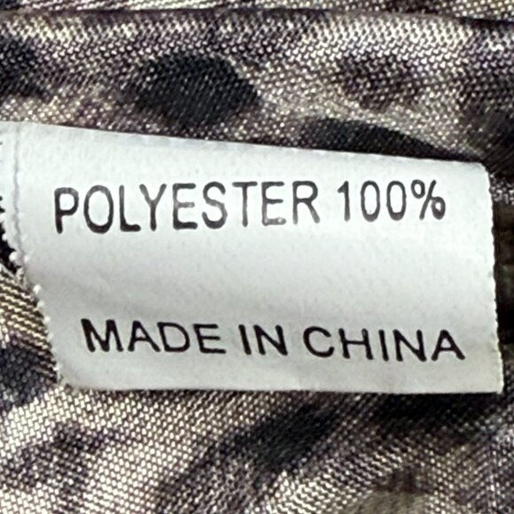 MaxMara Belted Coat Womens Large Animal Print Lightweight Button Up Flared - Picture 3 of 12